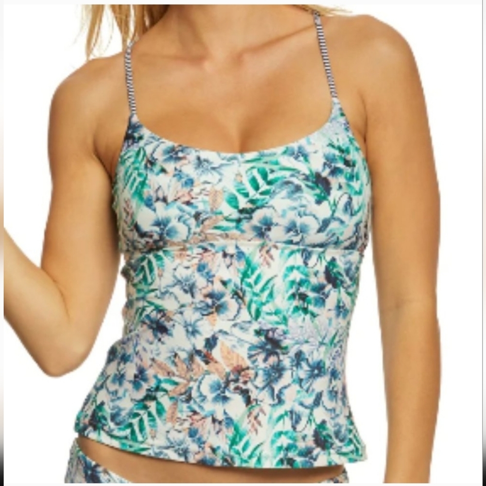 Prana Merrow Tankini Top UPF 50+ - white Bali, XS